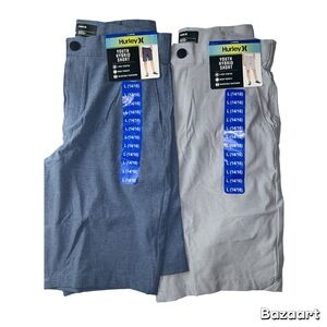 Lot of 2 pairs of NWT Hurley Youth Shorts Sz L 14/16 Adjustable Waist